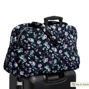 Vera Bradley Grand Weekener in Performance Twill Navy Garden NWT